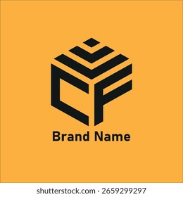 Logotipo de la marca CF, diseño del logotipo CF.