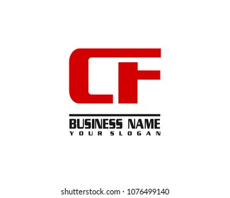 CF company linked letter logo
