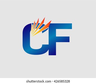 CF company linked letter logo
