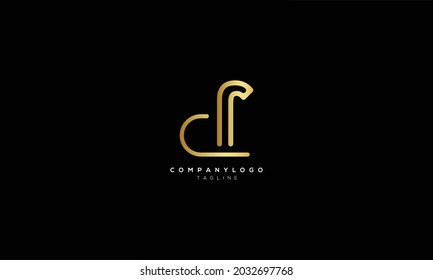 CF Resumen diseño del logotipo inicial de la letra monograma