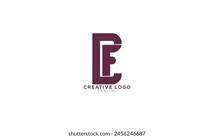 CF FC Abstract initial monogram letter alphabet logo design