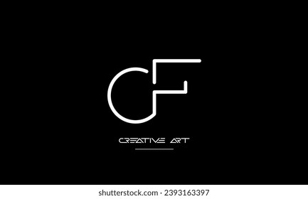 CF, FC, C, F abstract letters logo monogram