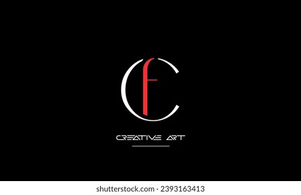 CF, FC, C, F abstract letters logo monogram