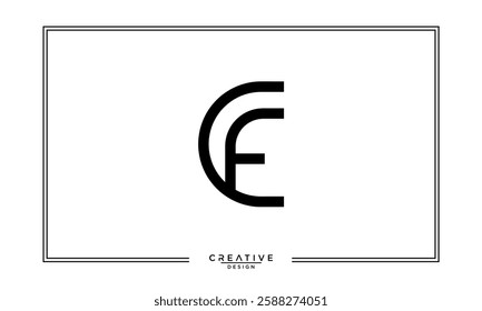 CF, FC, C, F, Abstract Letters Logo Monogram