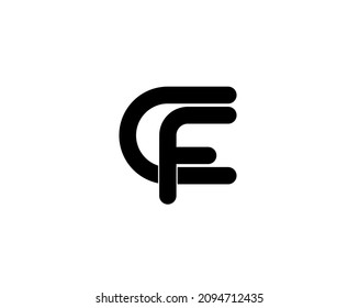 Cf fc c f initial letter logo