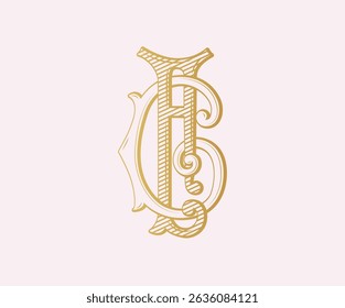 CF, FC, logo CF, Letter CF, Monogram CF, Huwelijksmonogram, Huwelijkslogo, Logo Design, Monogram Vintage