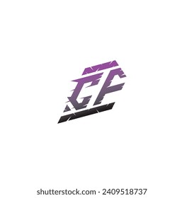 CF initial esport logo inspiration ideas for gaming team, youtube, twitch