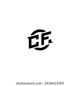 CF initial game logo, banner design for your e-sports or streaming team