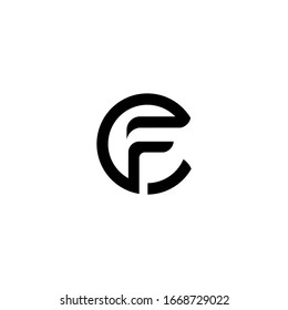 Cf Initial Logo Company Name Stock Vector (Royalty Free) 1668729022 ...