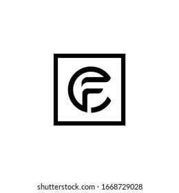 CF initial logo company name