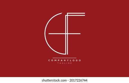 Diseño del logotipo del alfabeto de texto en letra monográfica