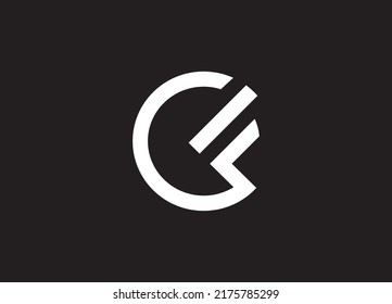 cf latter vector logo abstrack templete