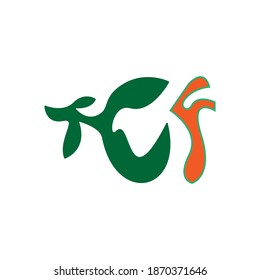ilustración de diseño vectorial de icono de letra cf