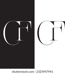 CF letter logo is the best letter logo to use business