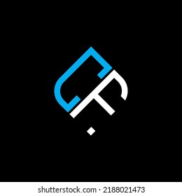 CF letter logo creative design with vector graphic