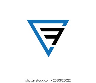 CF Letter Logo And Icon Design Vector Template.