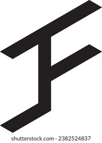 Logo de la carta CF diseño moderno