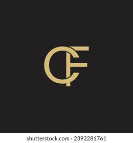 CF Letter Logo, Monogram, C and F Monogram, Design, CF Initials Letter,

