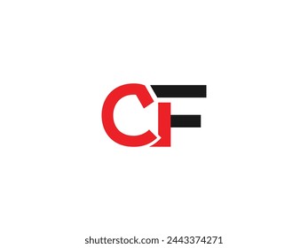 CF Letter Logo Vector Arte, Iconos y Gráficos