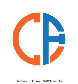 CF letter logo,vector illustration symbol design