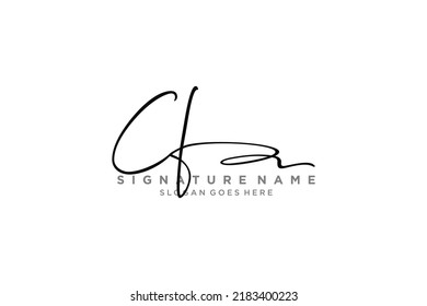 CF Letter Signature Logo Template elegant design logo Sign Symbol template vector icon