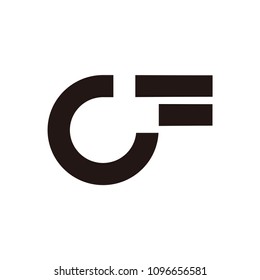 cf letter vector logo