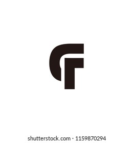 cf letter vector logo. fc letter vector logo