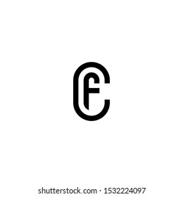 CF logo with black design