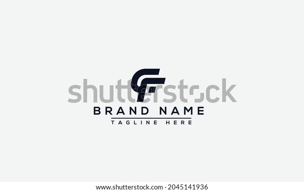 Cf Logo Design Template Vector Graphic Stock Vector (Royalty Free ...