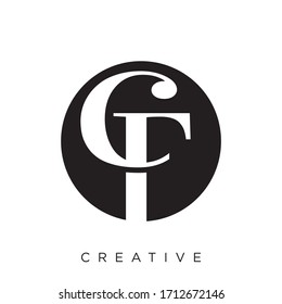 cf logo design vector icon design symbol