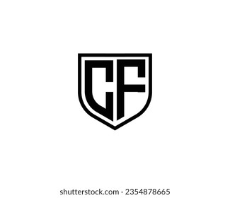 CF logo design vector template