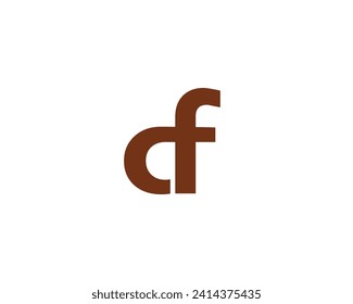CF LOGO DESIGN VECTOR TEMPLATE