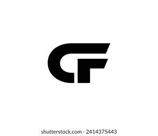 CF LOGO DESIGN VECTOR TEMPLATE