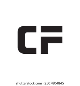 CF logo, CF monogram logo vector logo