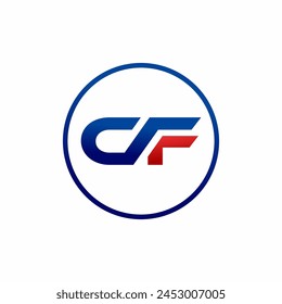 cf Logo simple clean and elegance