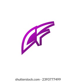 CF Premium emblem logo initial esport and gaming design concept