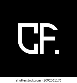 CF Unique abstract geometric vector love letter logo design.
