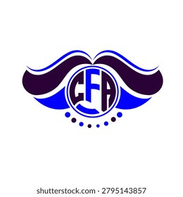 CFA letter logo creative design. CFA unique design