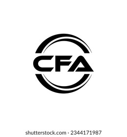 CFA Logo Design, Inspiration for a Unique Identity. Modern Elegance and Creative Design. Watermark Your Success with the Striking this Logo.