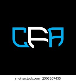 CFA logo design, CFA simple and modern logo. CFA luxurious alphabet design  