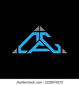 CFC letter logo creative design with vector graphic, CFC simple and modern logo in triangle shape.