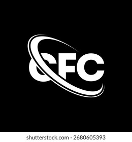 CFC logo. CFC letter. CFC letter logo design. Initials CF C logo linked with circle and uppercase monogram logo. CFC typography for technology, business and real estate brand.