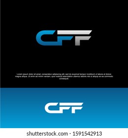 CFF Initials Logo, Combined Overlap Logo Letters