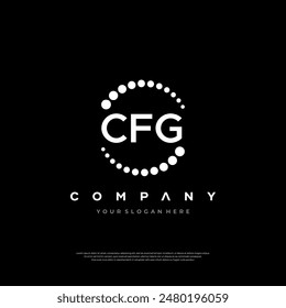 CFG creative letter shield logo design vector icon illustration Premium Design