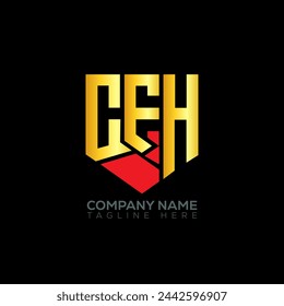 Diseño abstracto del logotipo de la letra CFH. Diseño único de CFH. CFH.
