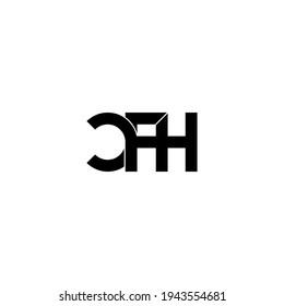 cfh letter original monogram logo design