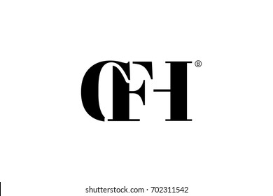 CFH Logo Branding Letter. Vector graphic design. Useful as app icon, alphabet combination, clip-art, and etc.