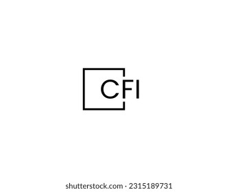 CFI Letter Initial Logo Design Vector Illustration