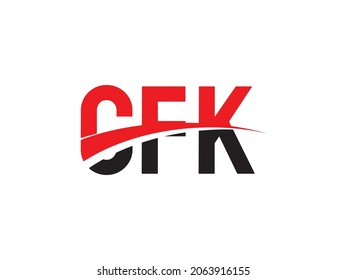 CFK Letter Initial Logo Design Vector Illustration