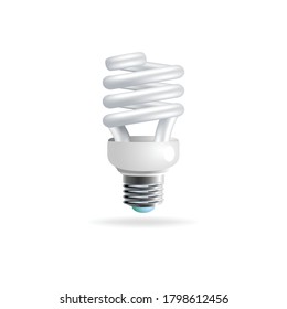 CFL Bulb isolated on white background